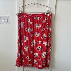 Madewell side button skirt